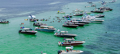 boats on the water at a getaway