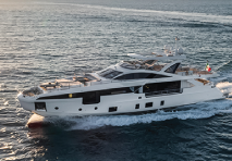 azimut yacht out on the water