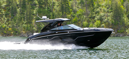 Cruisers yachts on the water