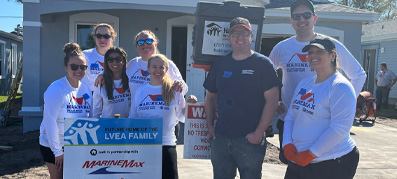 MarineMax team outside Habitat for Humanity House