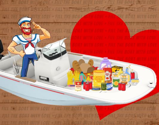 Fill the Boat with LOVE for the Lakes Area Food Shelf