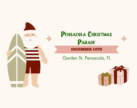 pink and red cute santa parade facebook event cover 533 x 419 px