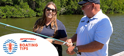 Captain Keith and Alissa fishing