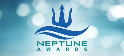 Neptune Awards Logo and wording on a blue background 