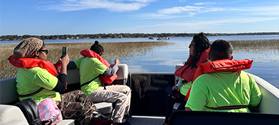 a supervised boat ride at the 51st annual ahc of cf holiday party